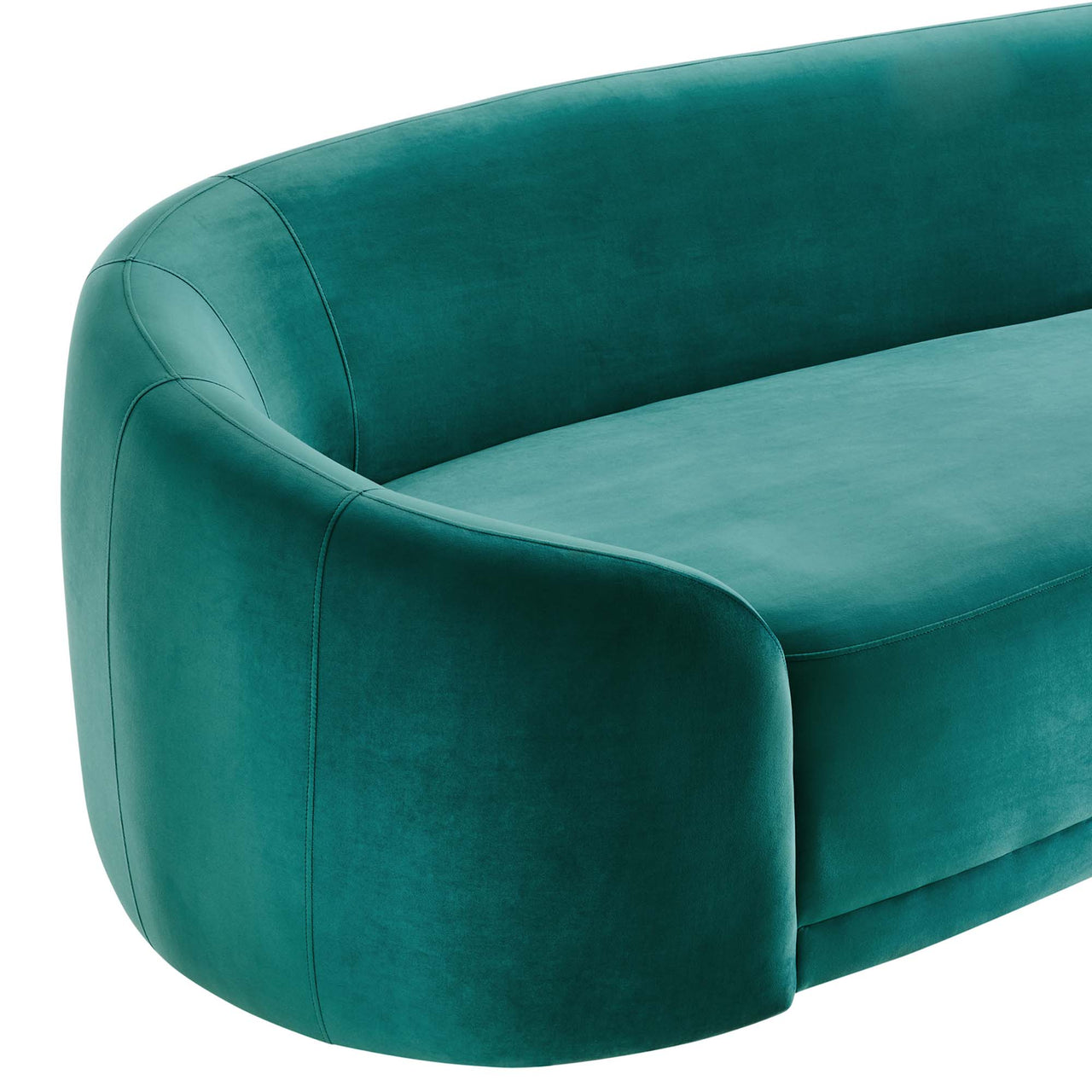 Vilonne Velvet Sofa, Teal
