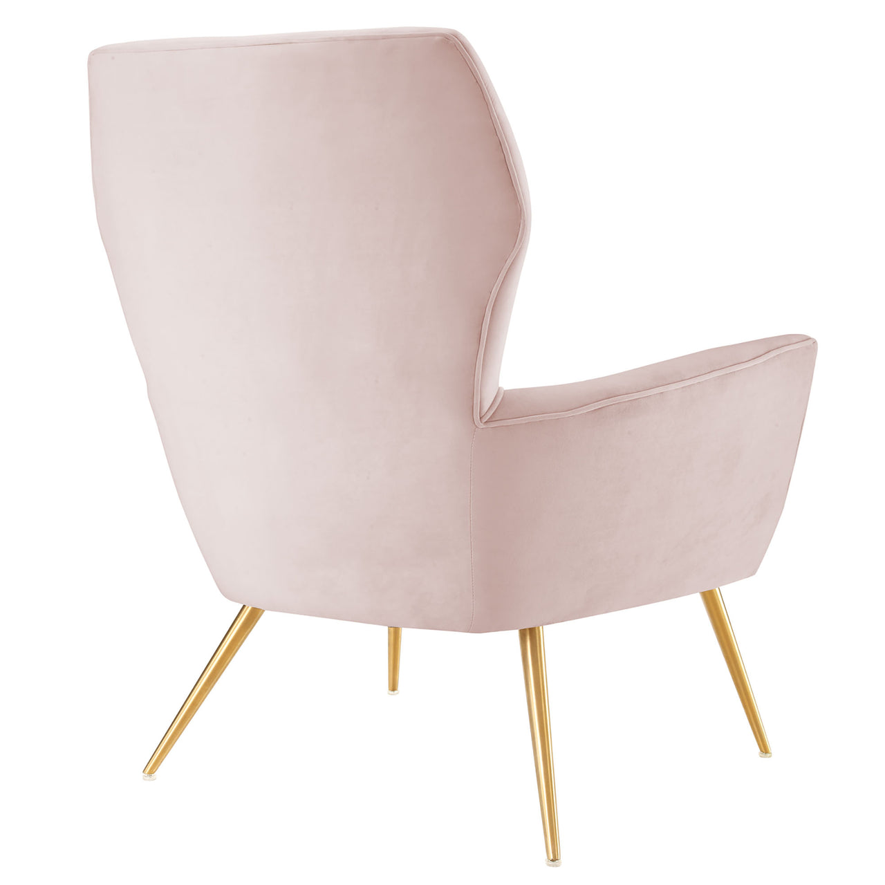 Regina Upholstered Velvet Armchair, Pink