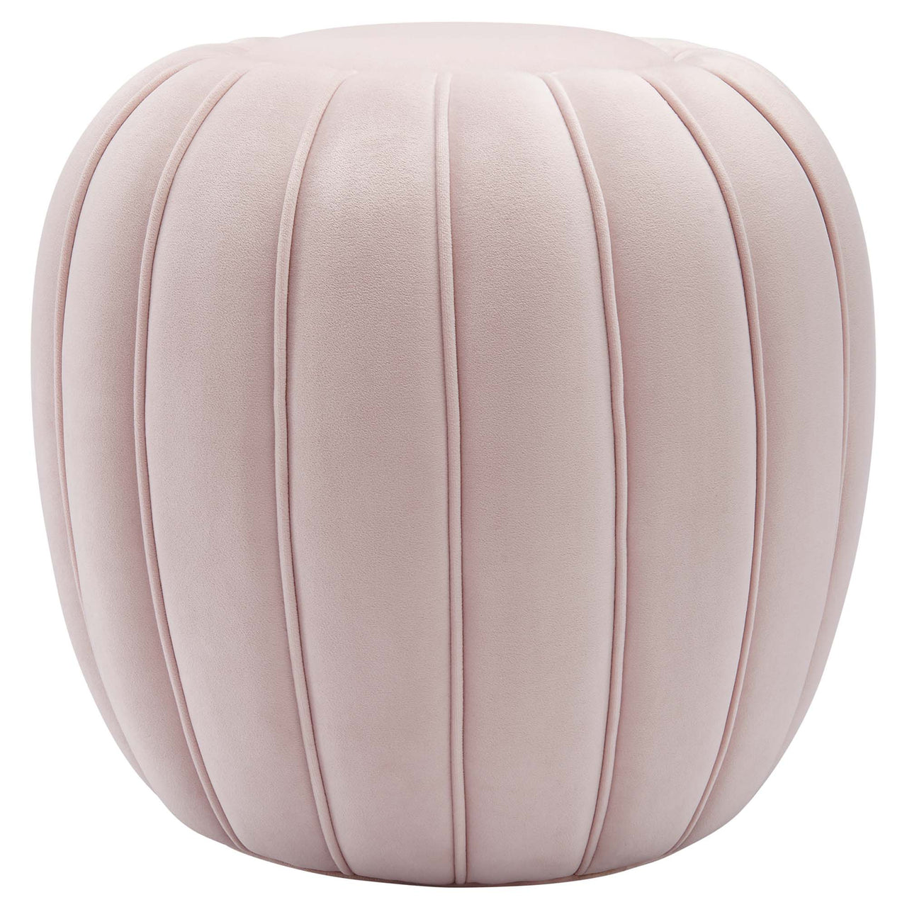 Serenta Velvet Ottoman, Pink