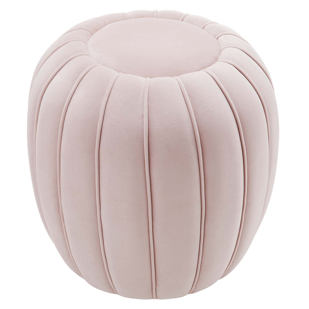 Serenta Velvet Ottoman, Pink