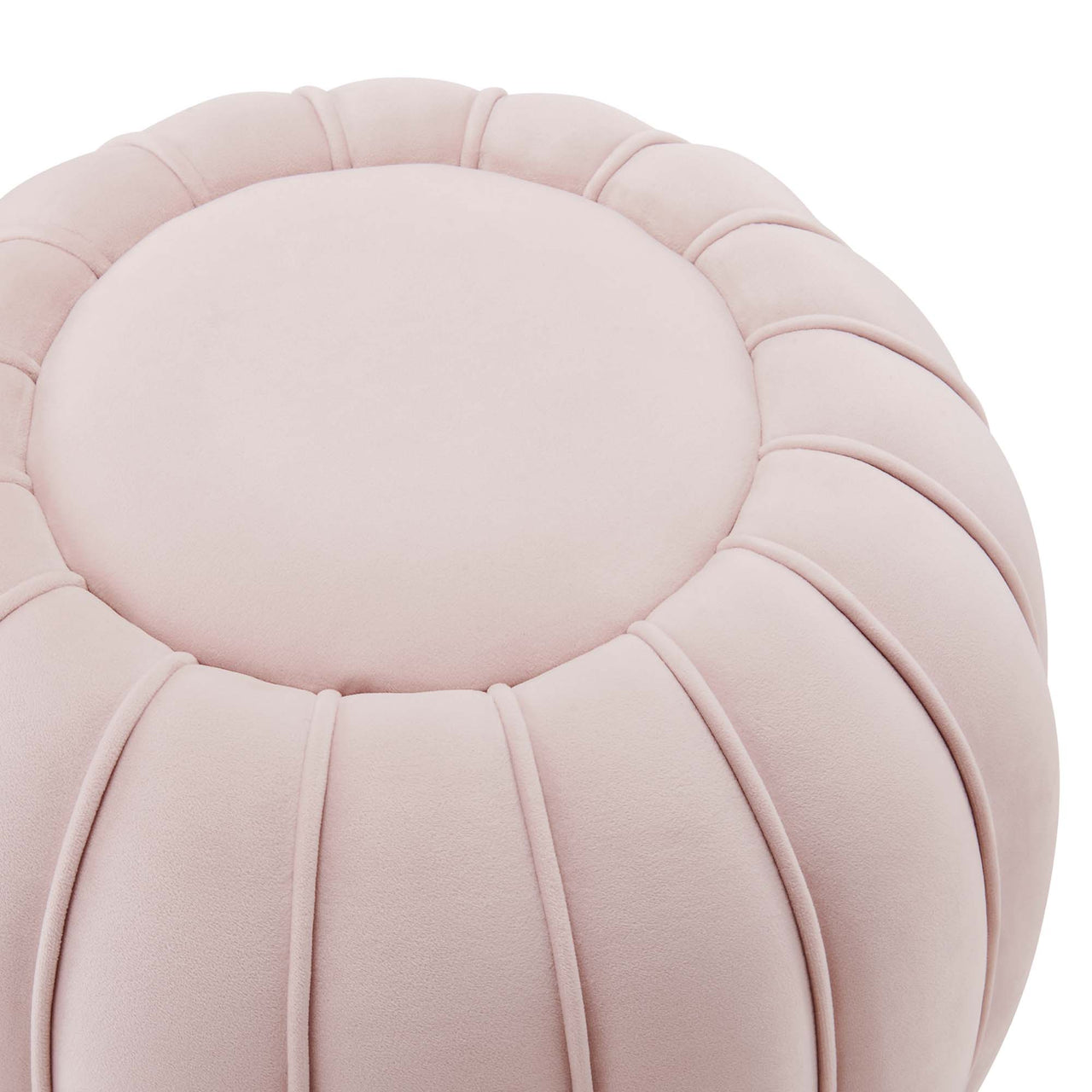 Serenta Velvet Ottoman, Pink