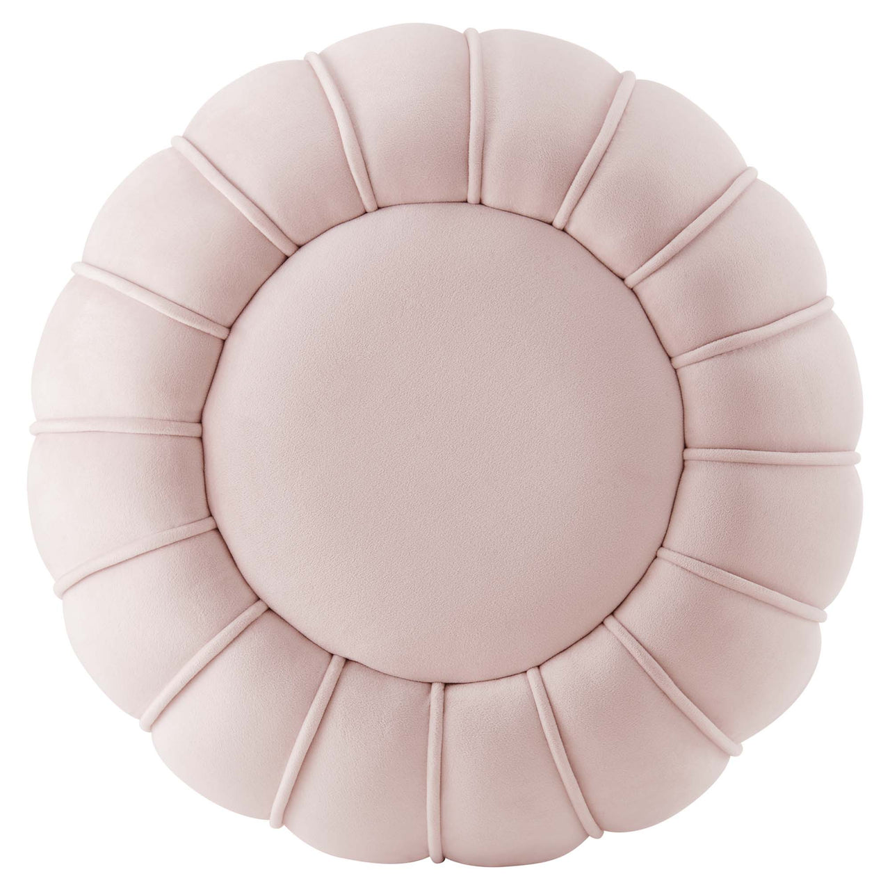 Serenta Velvet Ottoman, Pink