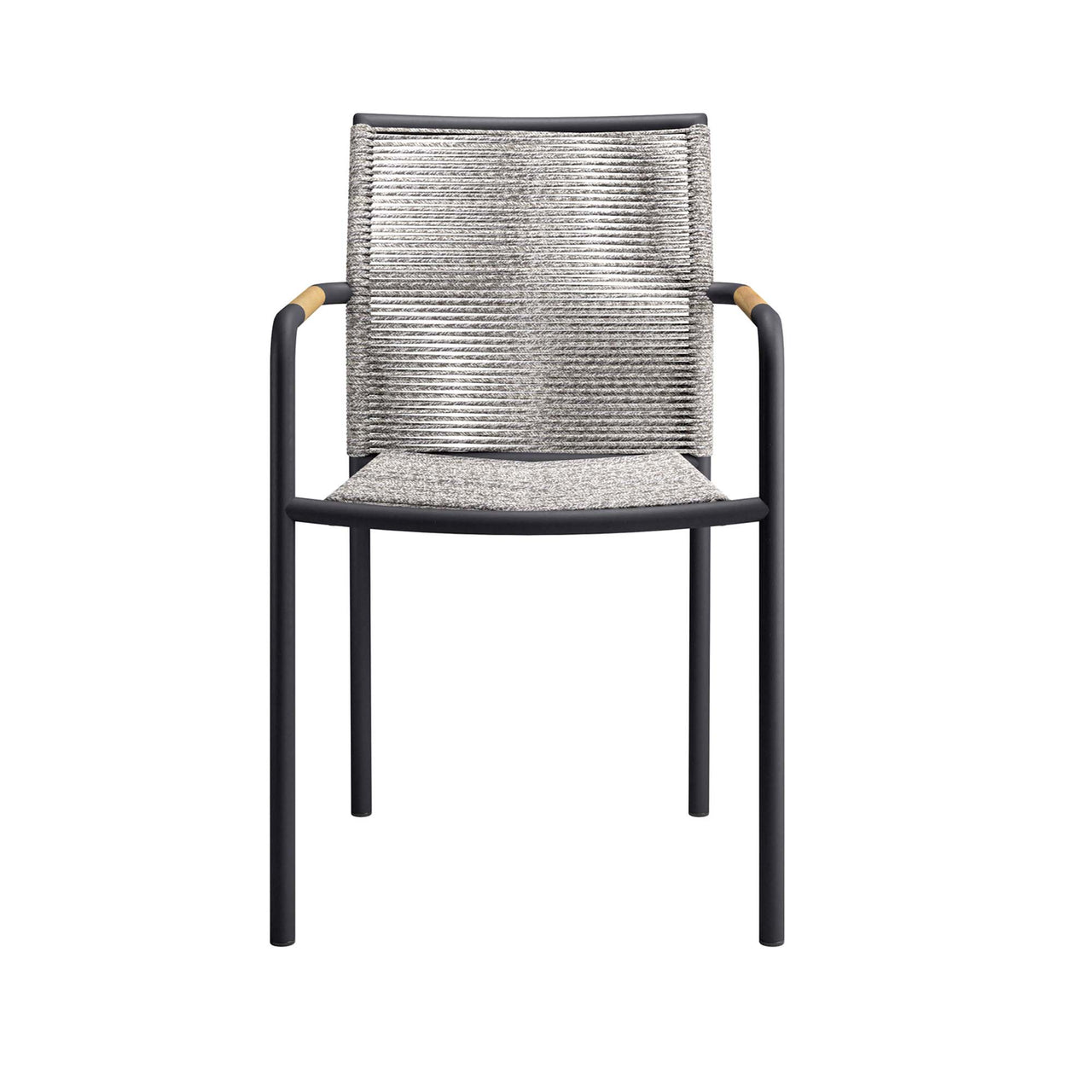 Elyrae Alfresco Dining Armchair Set of 2, Light Gray