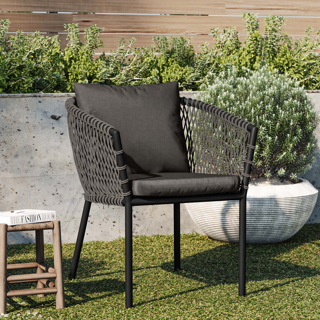 Ravina Alfresco Dining Chair, Charcoal