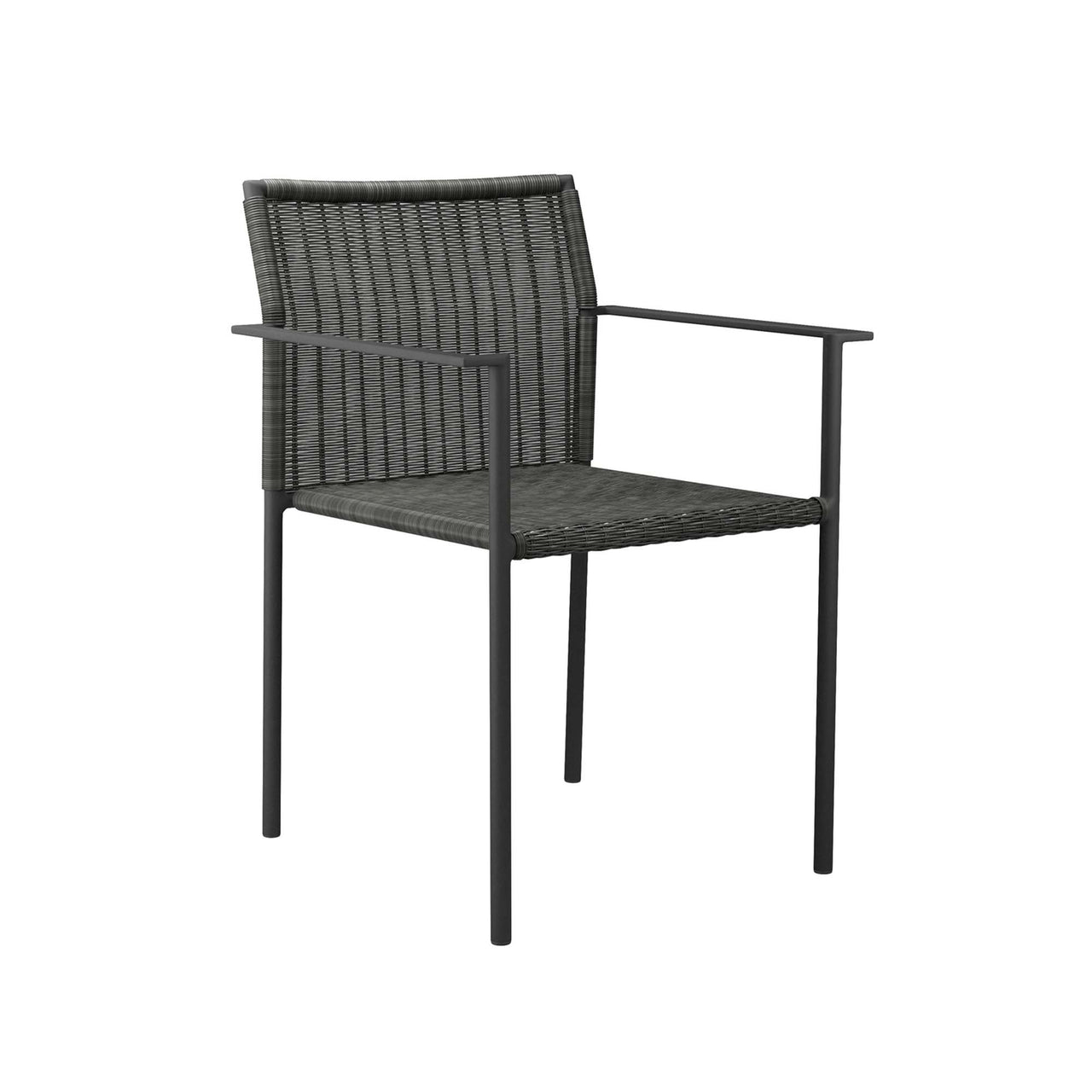 Lumisse Alfresco Dining Chair Set of 2, Charcoal