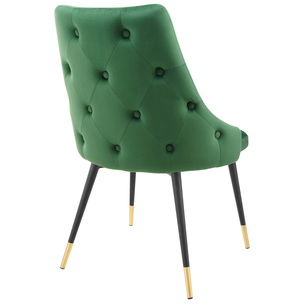 Avira Velvet Dining Chair Set of 2, Emerald