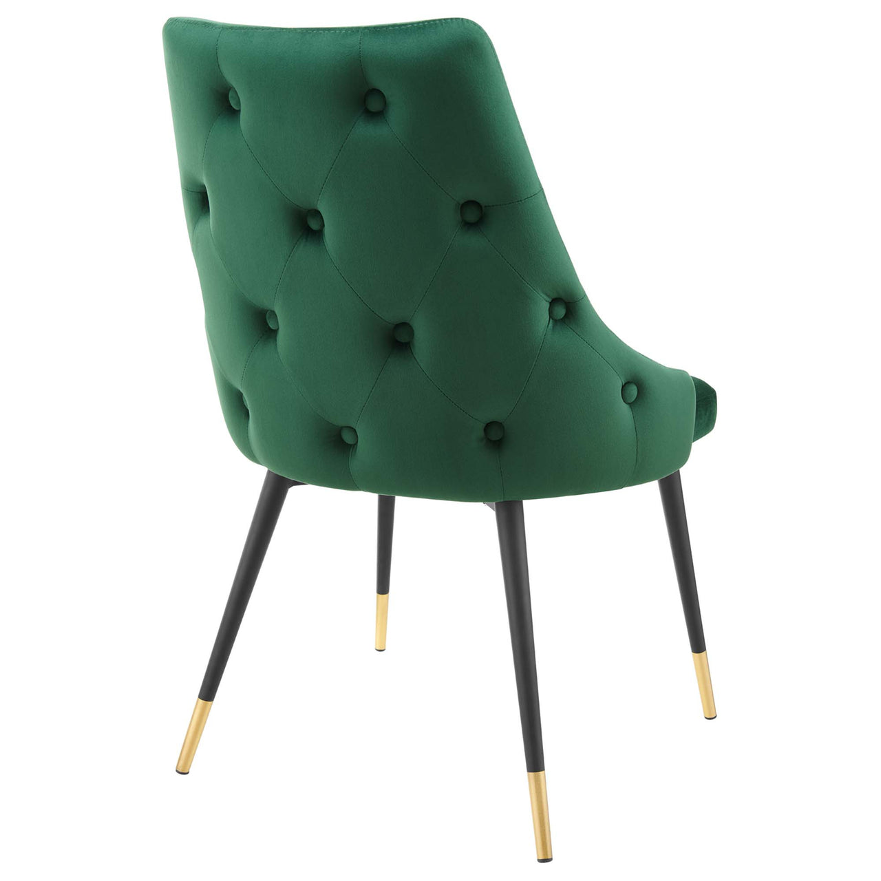 Avira Velvet Dining Chair Set of 2, Green
