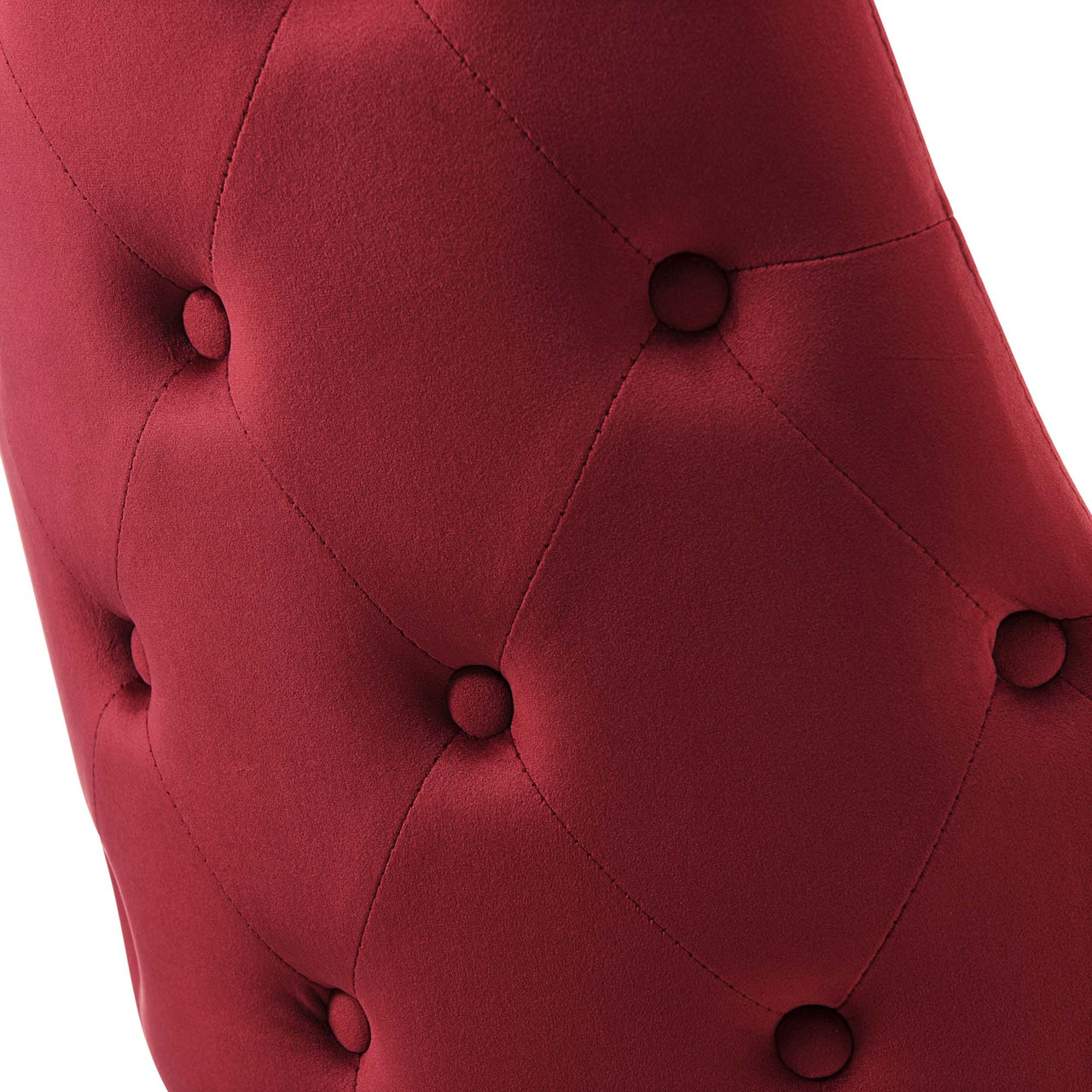Avira Velvet Dining Chair Set of 2, Maroon