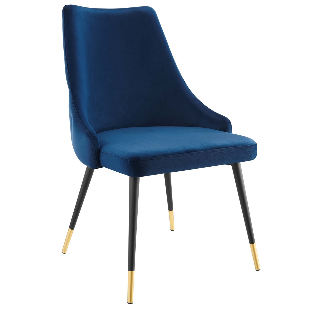 Avira Velvet Dining Chair Set of 2, Navy