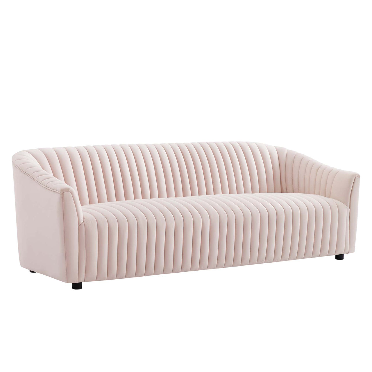Virelle Velvet Sofa, Pink