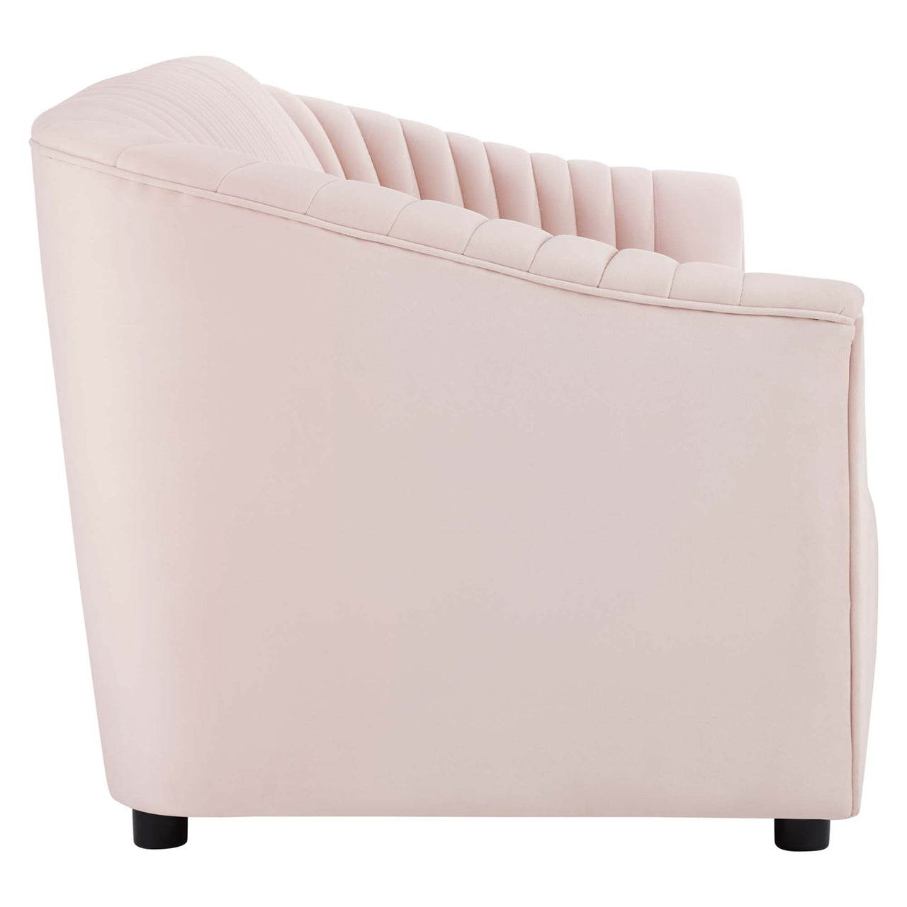 Virelle Velvet Sofa, Pink