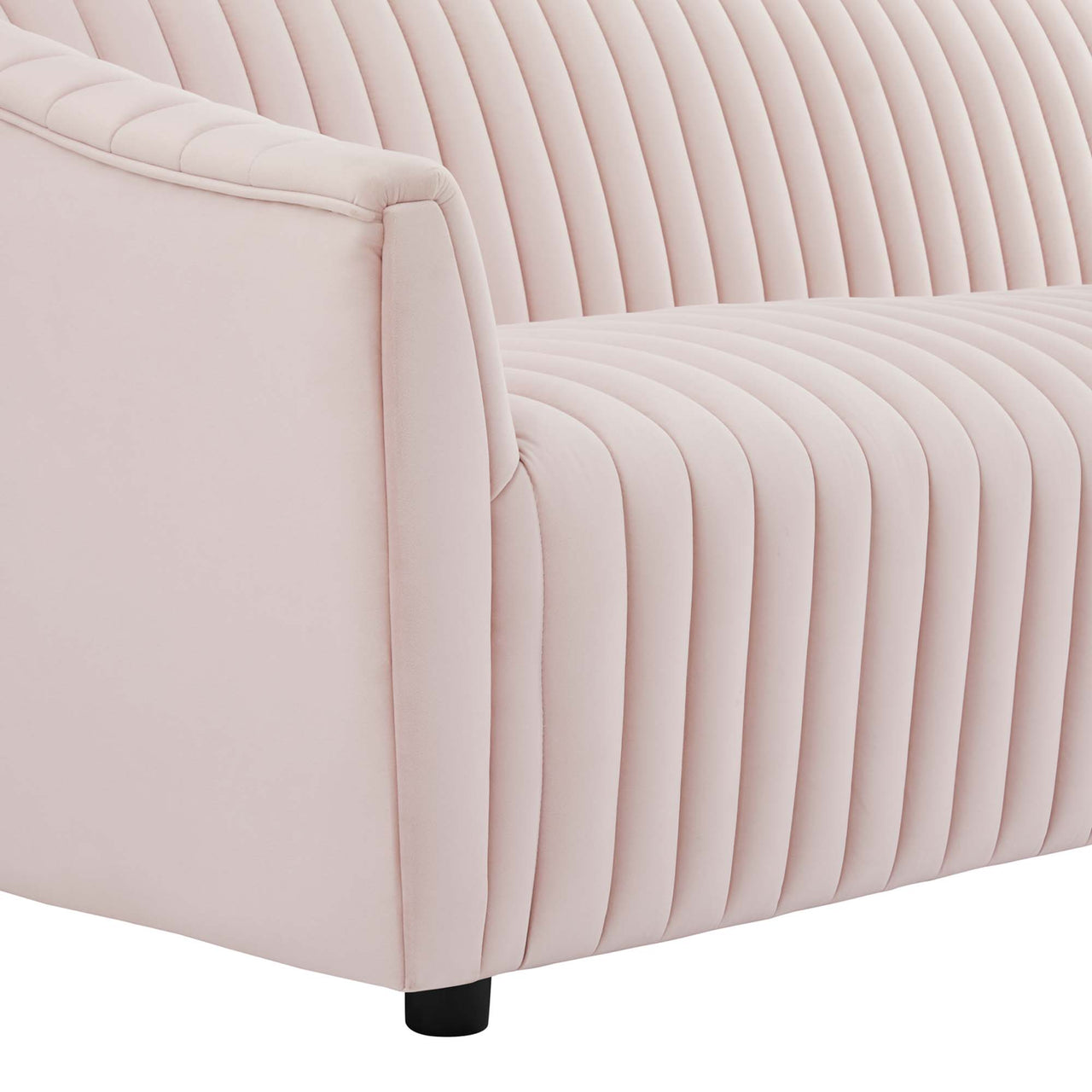 Virelle Velvet Sofa, Pink