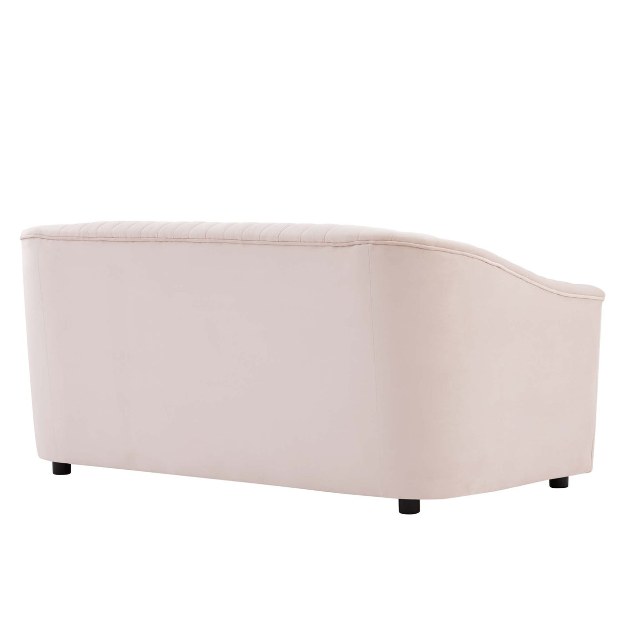 Virelle Velvet Loveseat, Pink