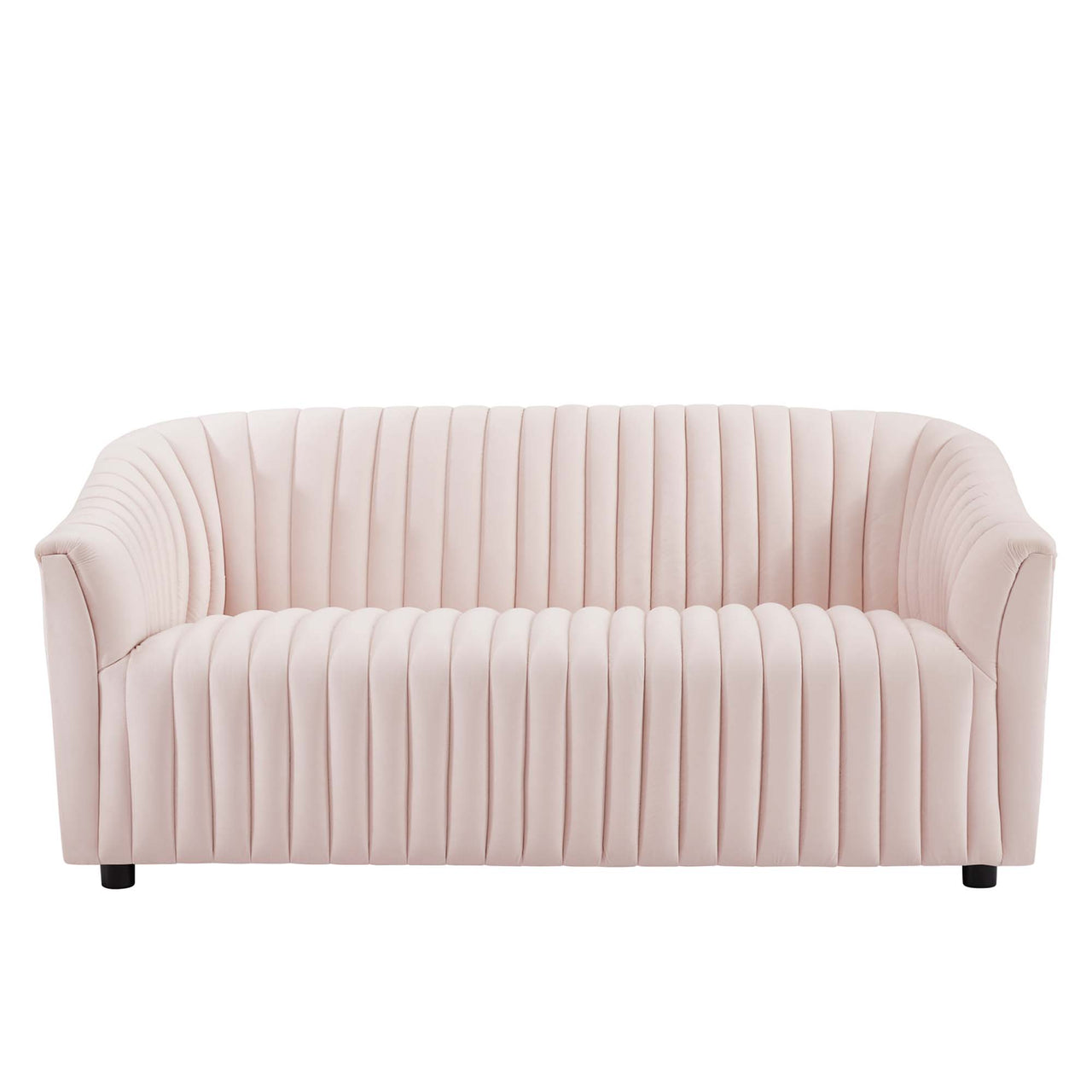 Virelle Velvet Loveseat, Pink