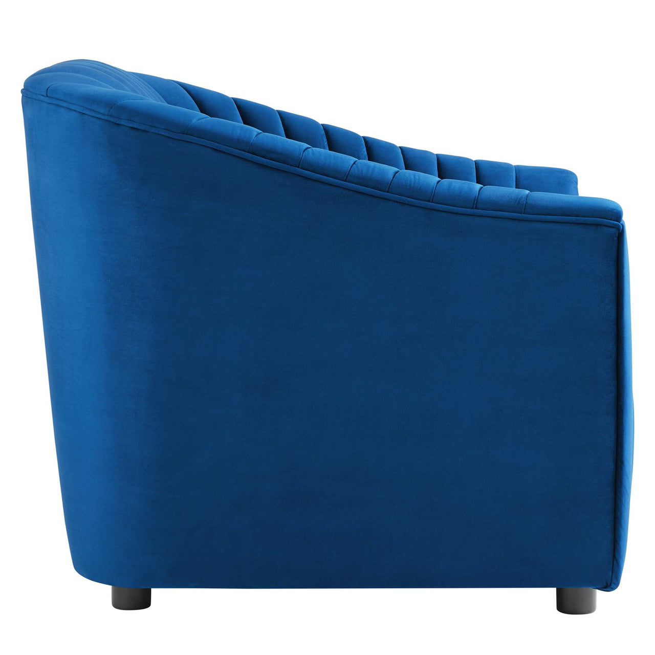 Virelle Velvet Armchair, Navy