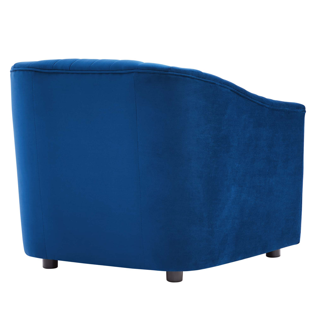Virelle Velvet Armchair, Navy