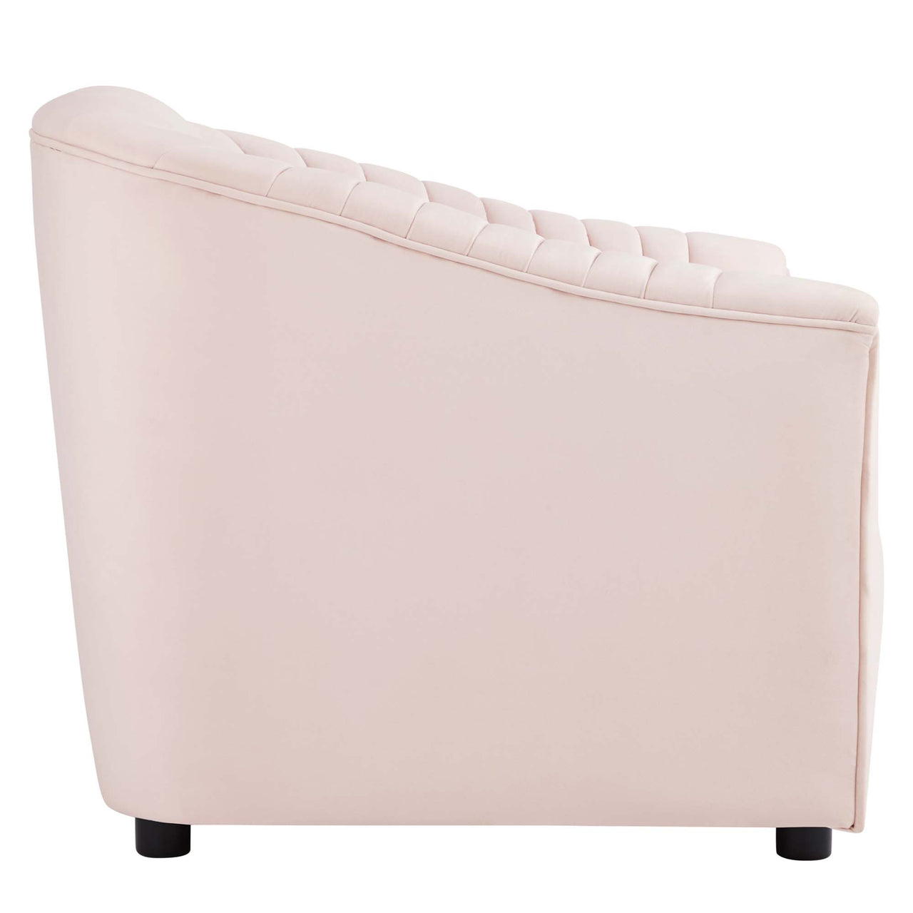 Virelle Velvet Armchair, Pink