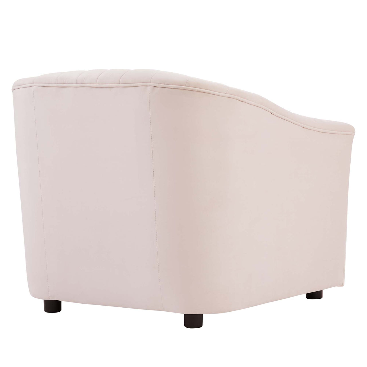 Virelle Velvet Armchair, Pink