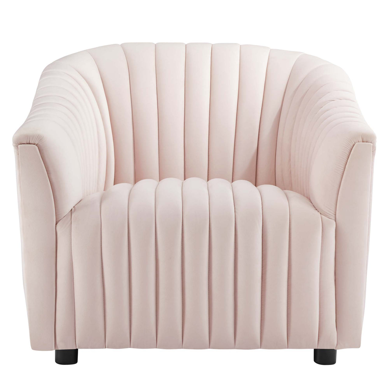 Virelle Velvet Armchair, Pink