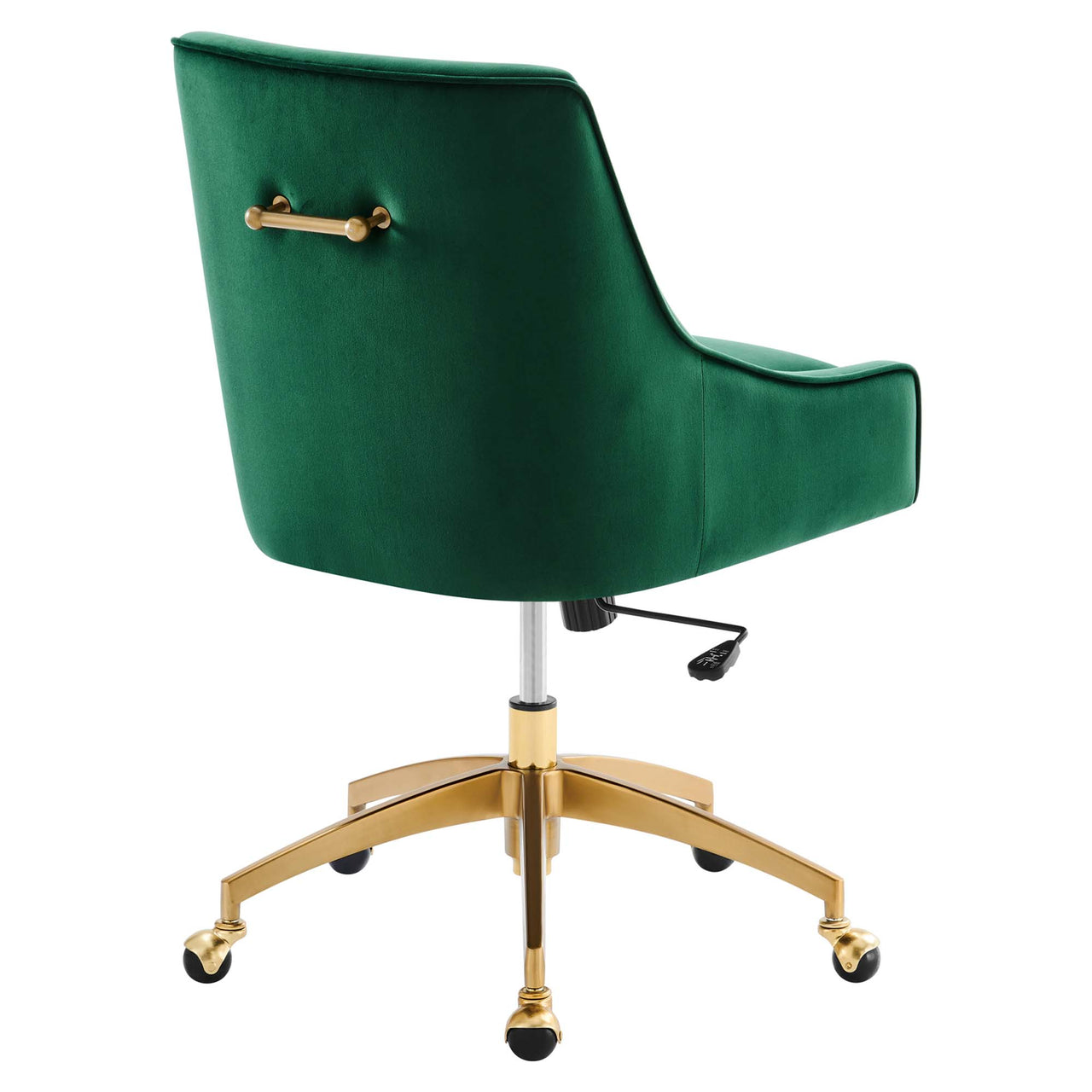 Virella Velvet Office Chair, Green