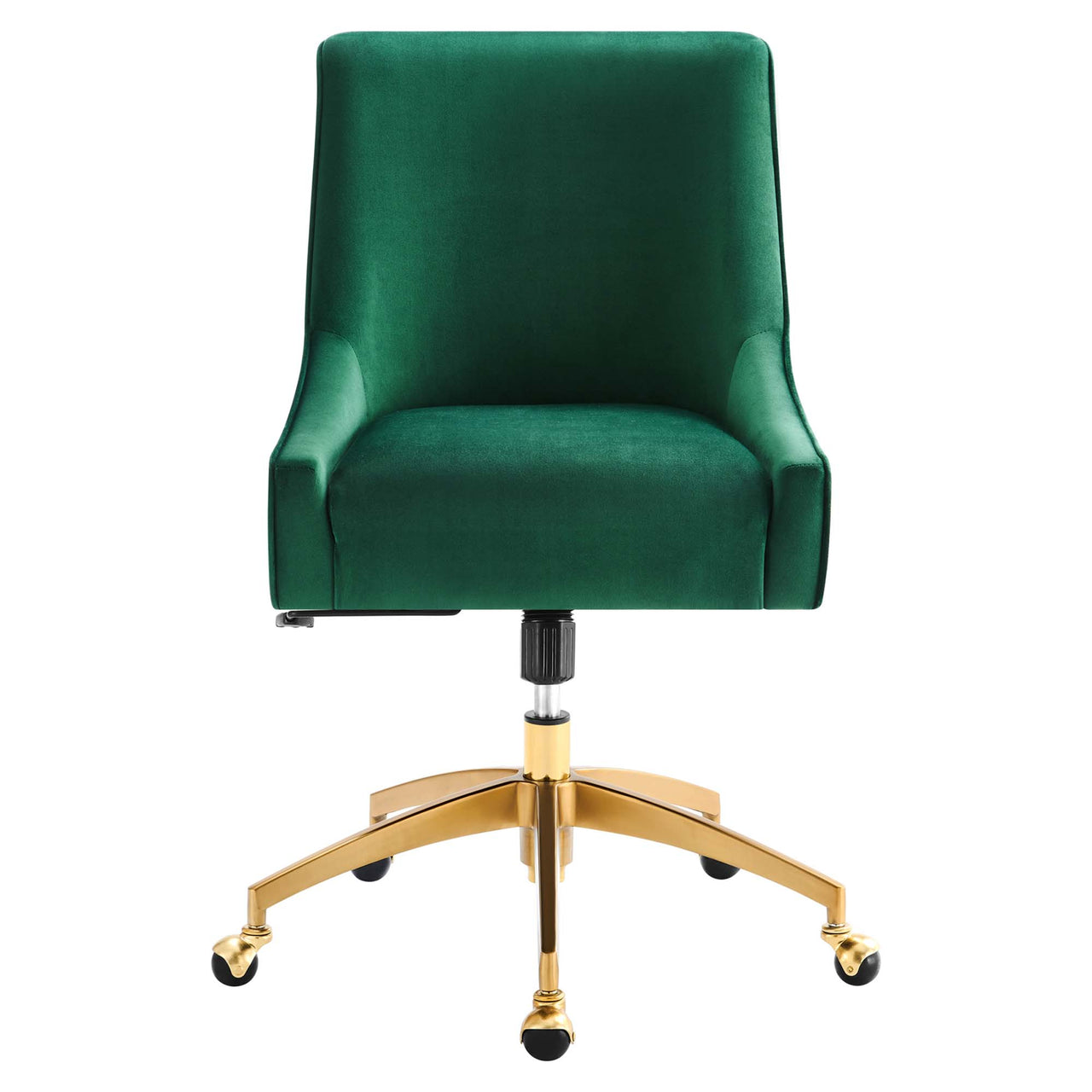 Virella Velvet Office Chair, Green