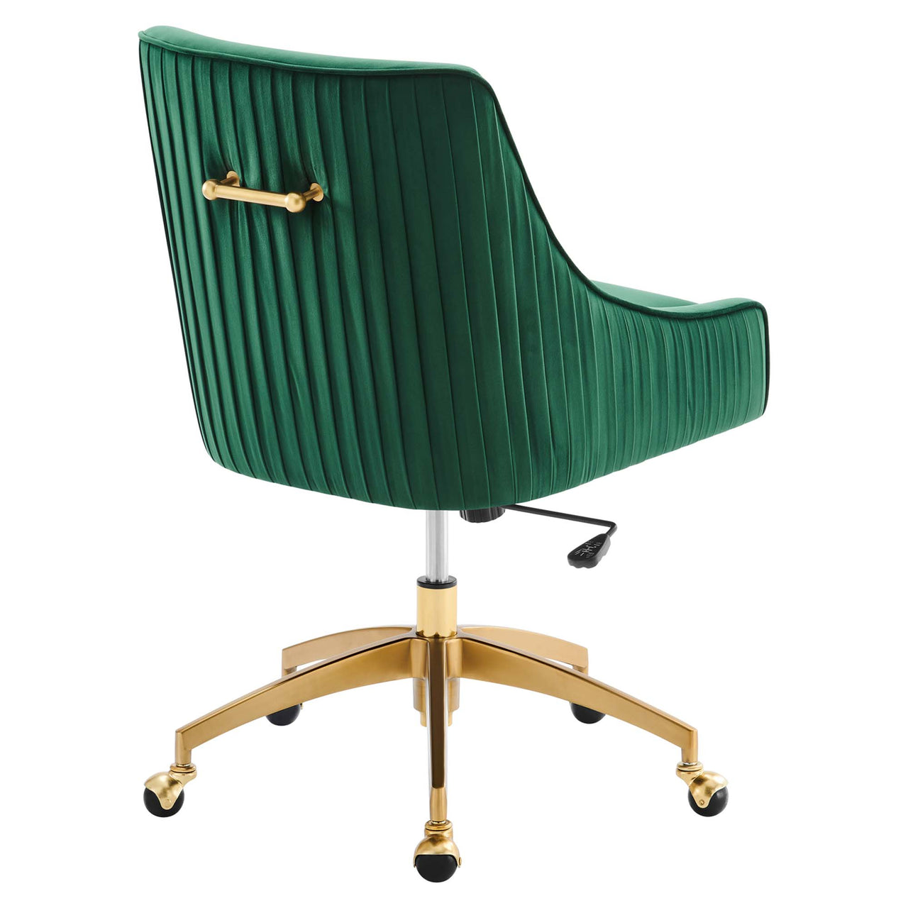 Virella Velvet Office Chair, Green