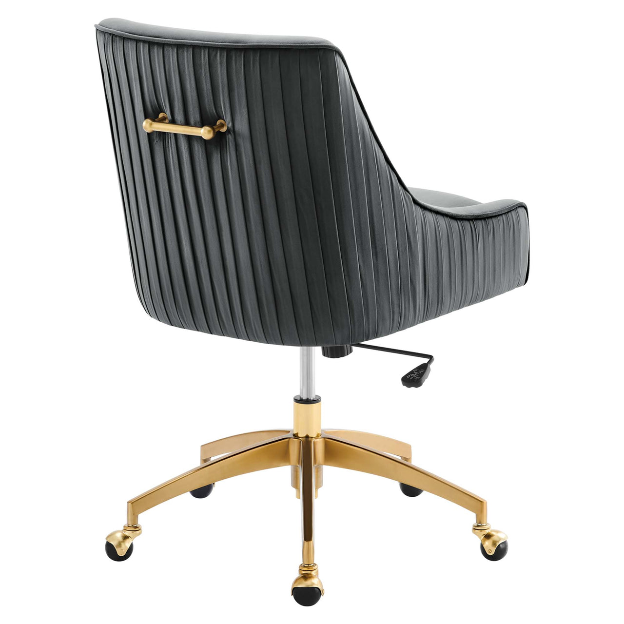Virella Velvet Office Chair, Gray