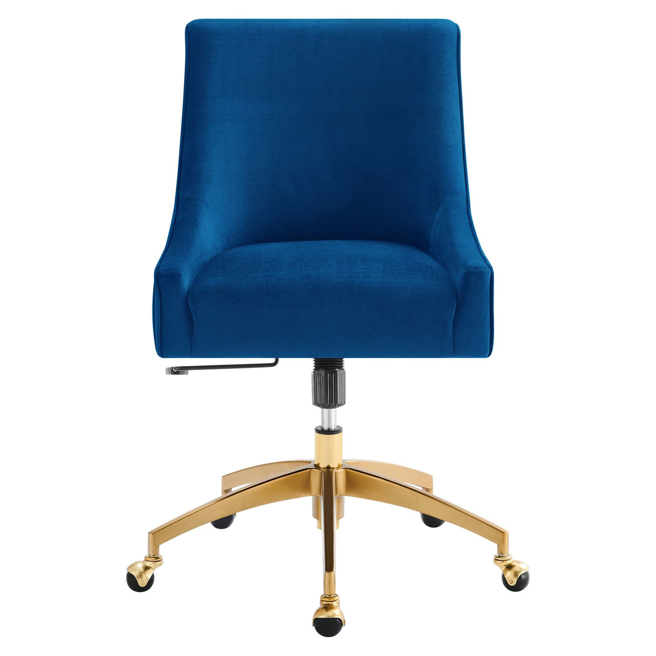 Virella Velvet Office Chair, Navy