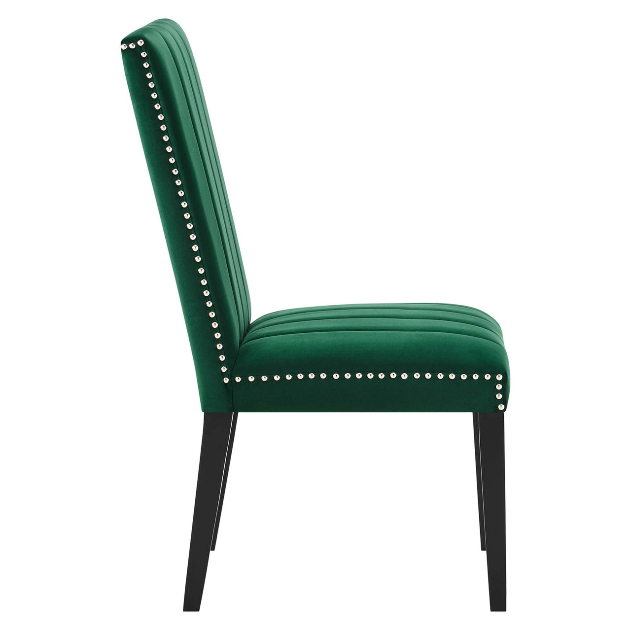 Stimulate Velvet Dining Chair Set of 2, Green
