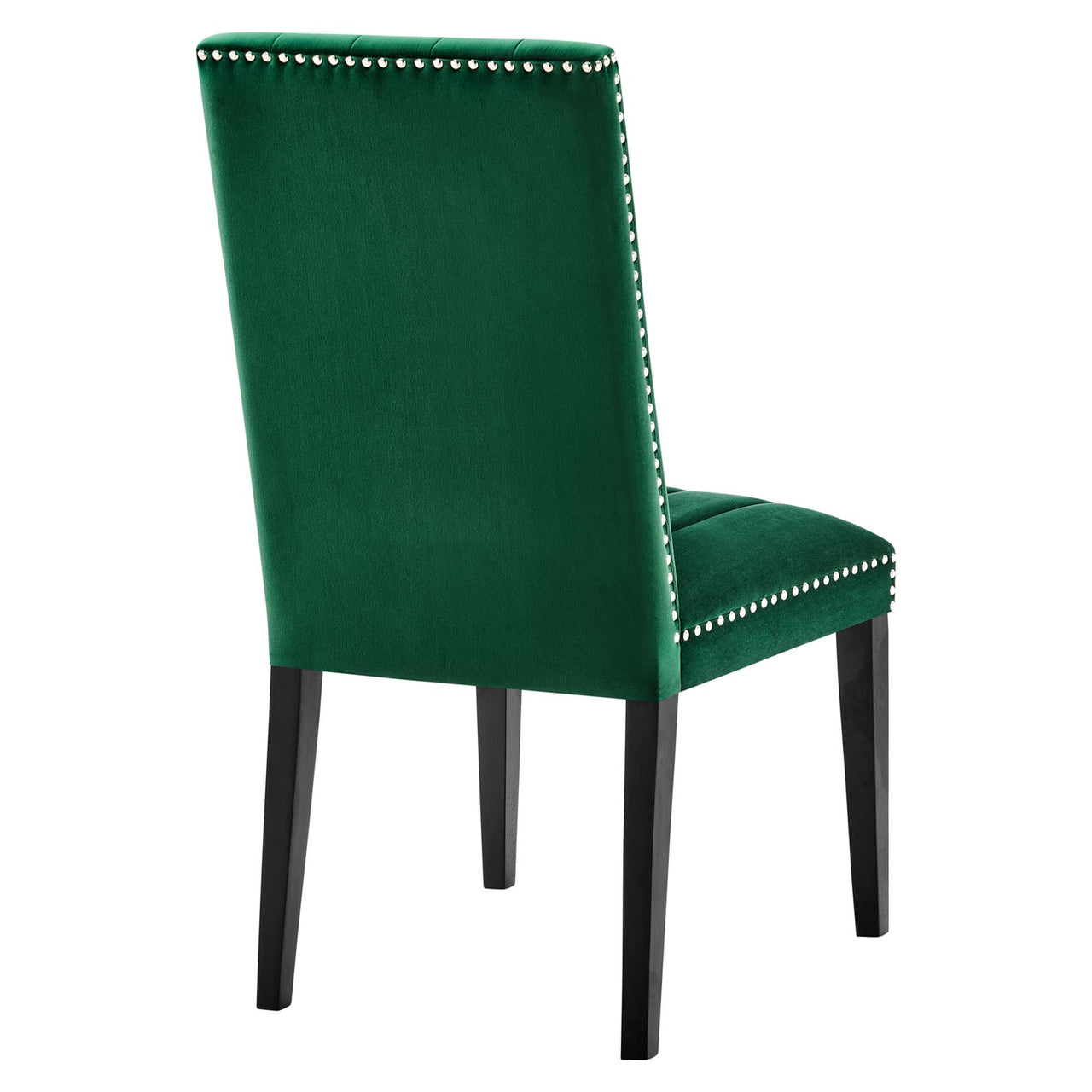 Stimulate Velvet Dining Chair Set of 2, Green