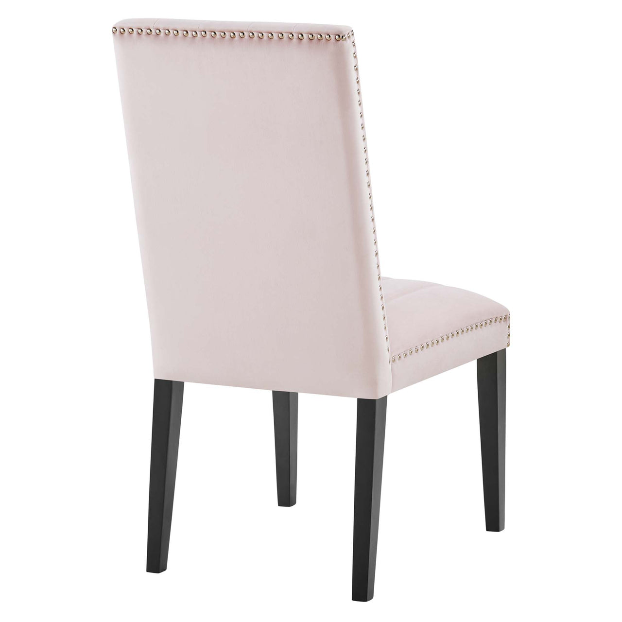 Stimulate Velvet Dining Chair Set of 2, Pink