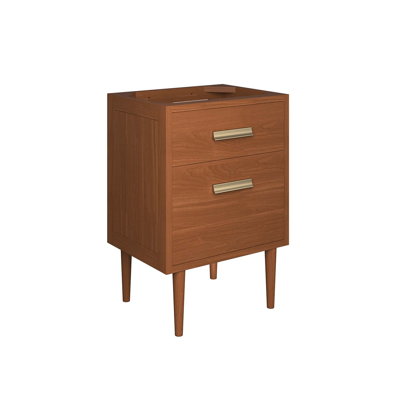 Caselle Vanity Base with Storage, Small, Natural Wood