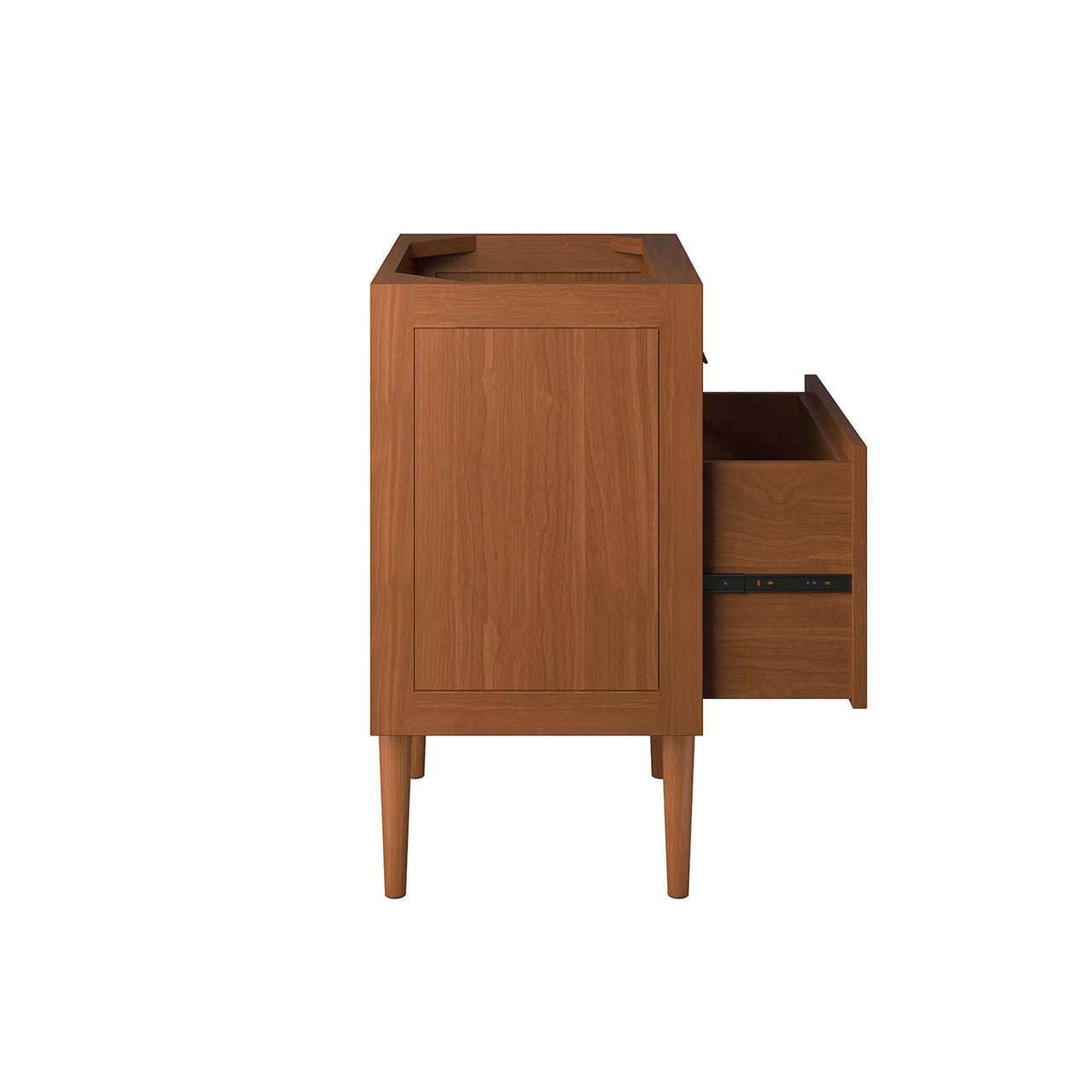 Caselle Vanity Base with Storage, Small, Natural Wood