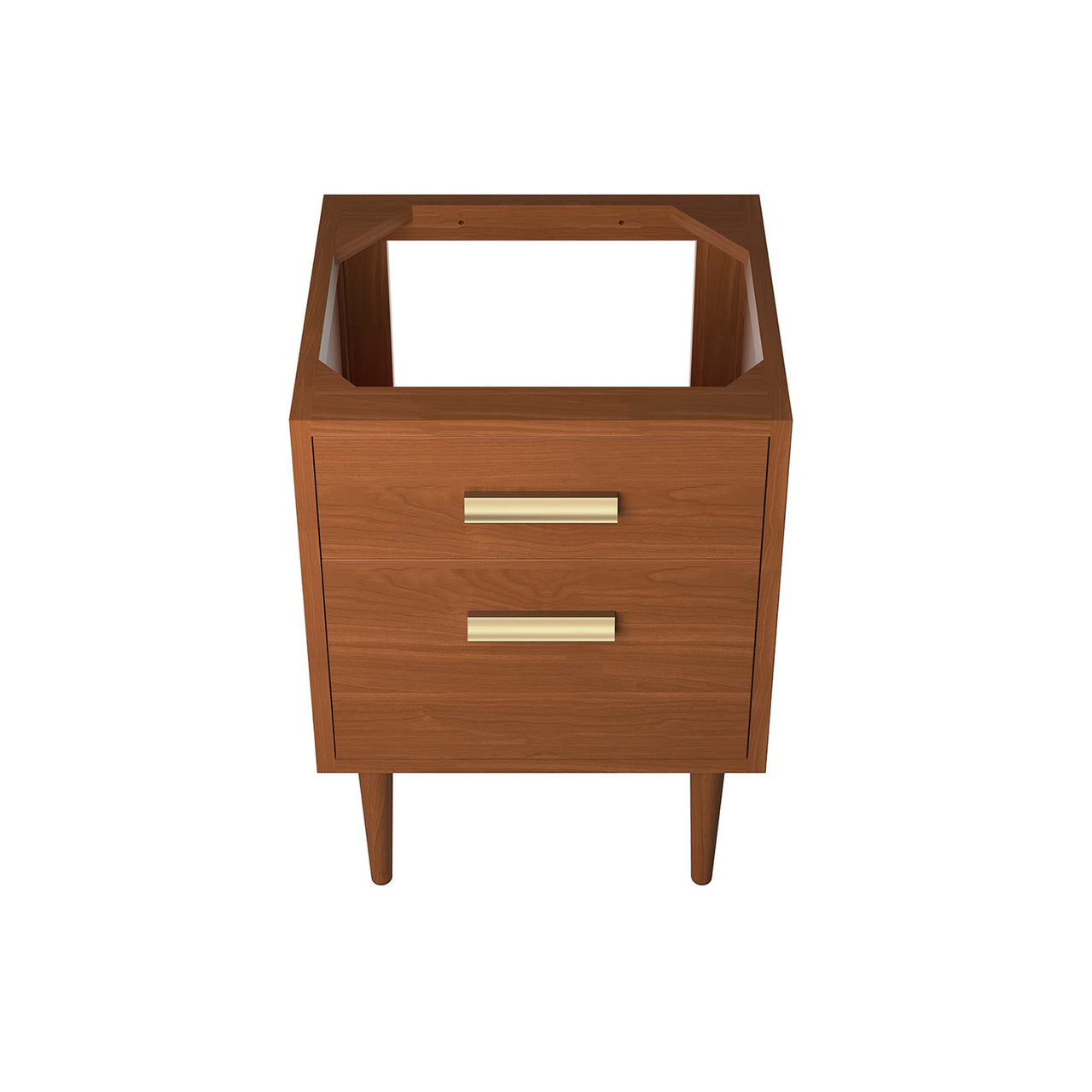 Caselle Vanity Base with Storage, Small, Natural Wood
