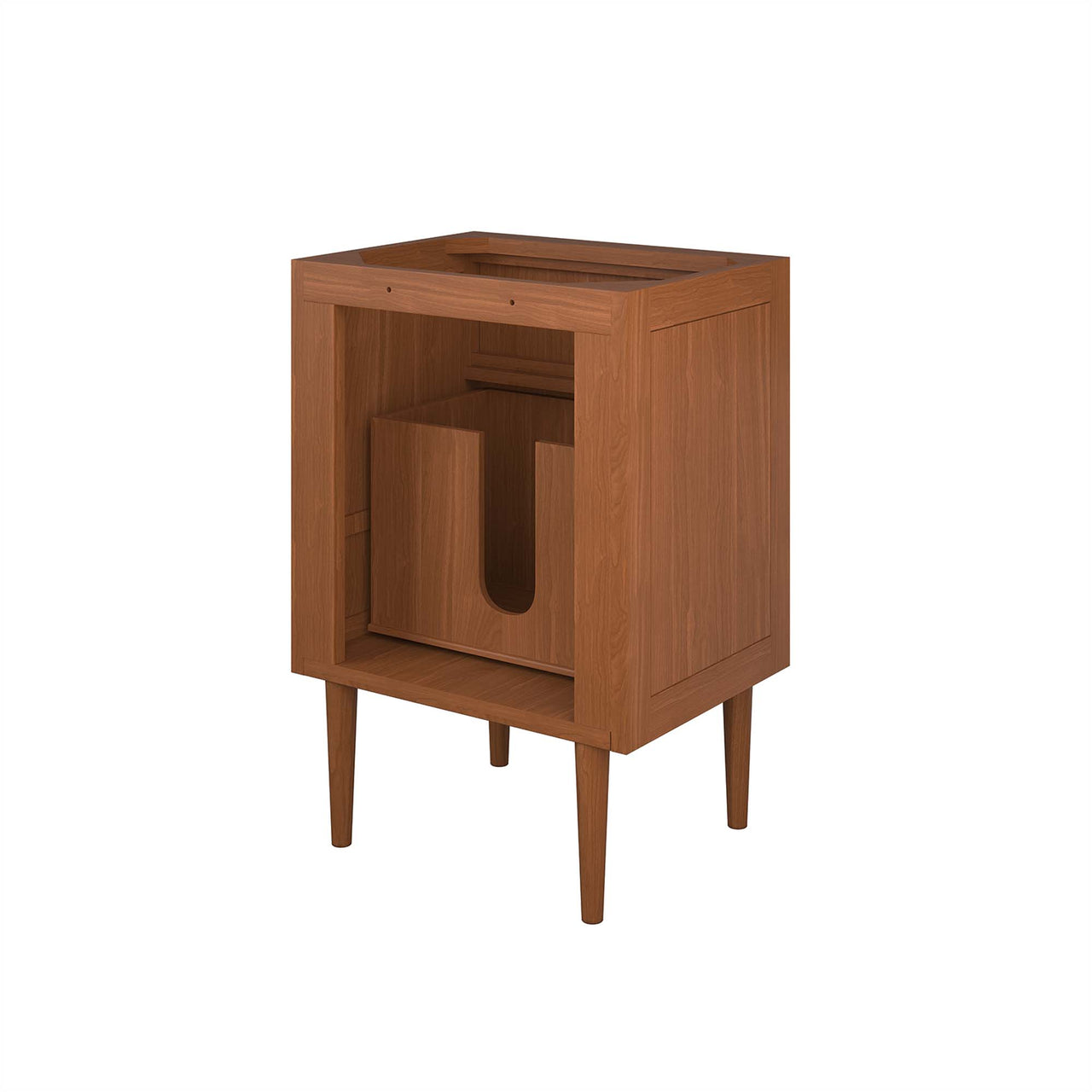 Caselle Vanity Base with Storage, Small, Natural Wood