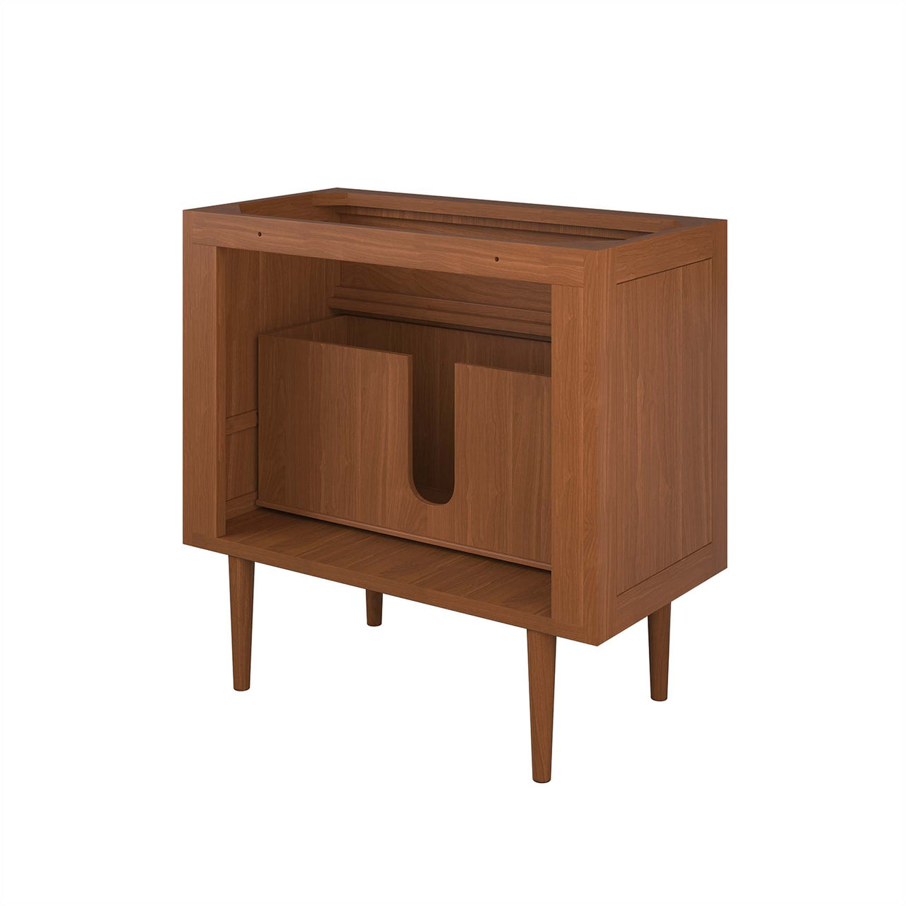 Caselle Vanity Base with Storage, Large, Natural Wood