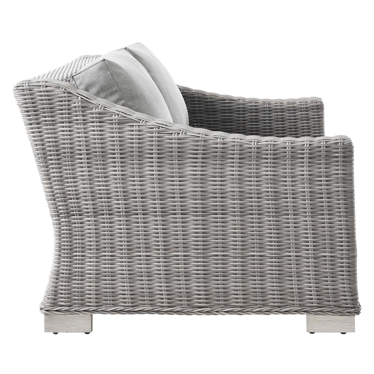 Corvara 5-Piece Alfresco Woven Furniture Set, Light Gray & Gray
