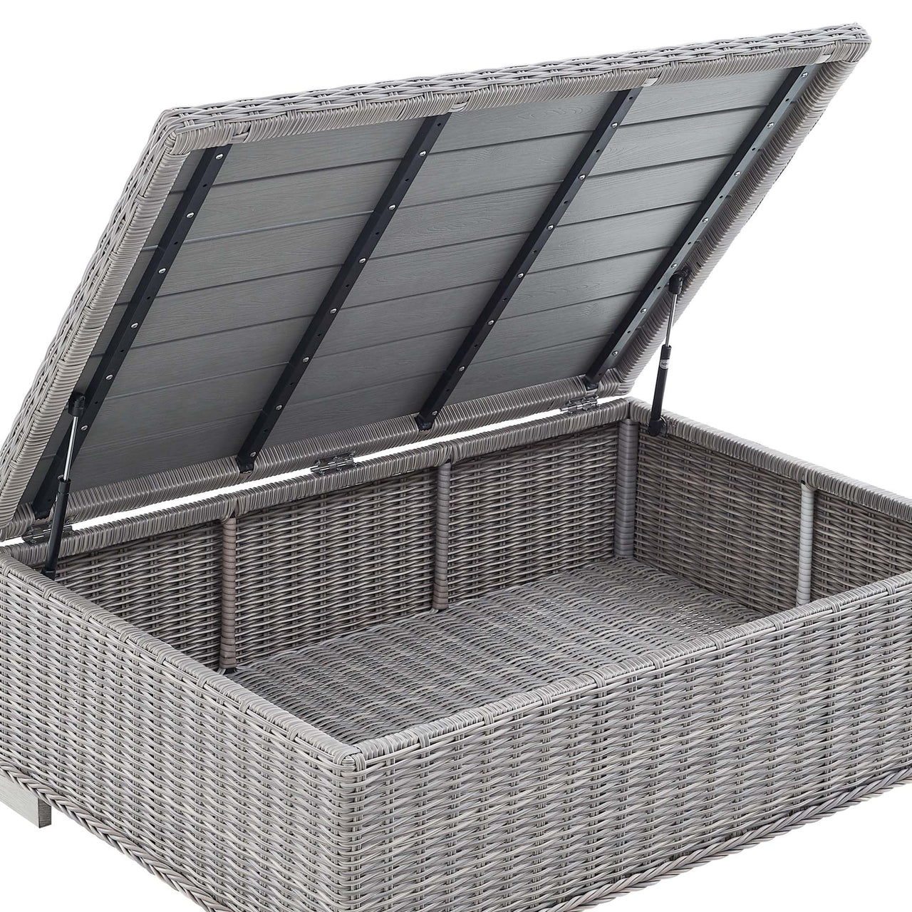 Corvara 4-Piece Alfresco Woven Furniture Set, Light Gray & Gray