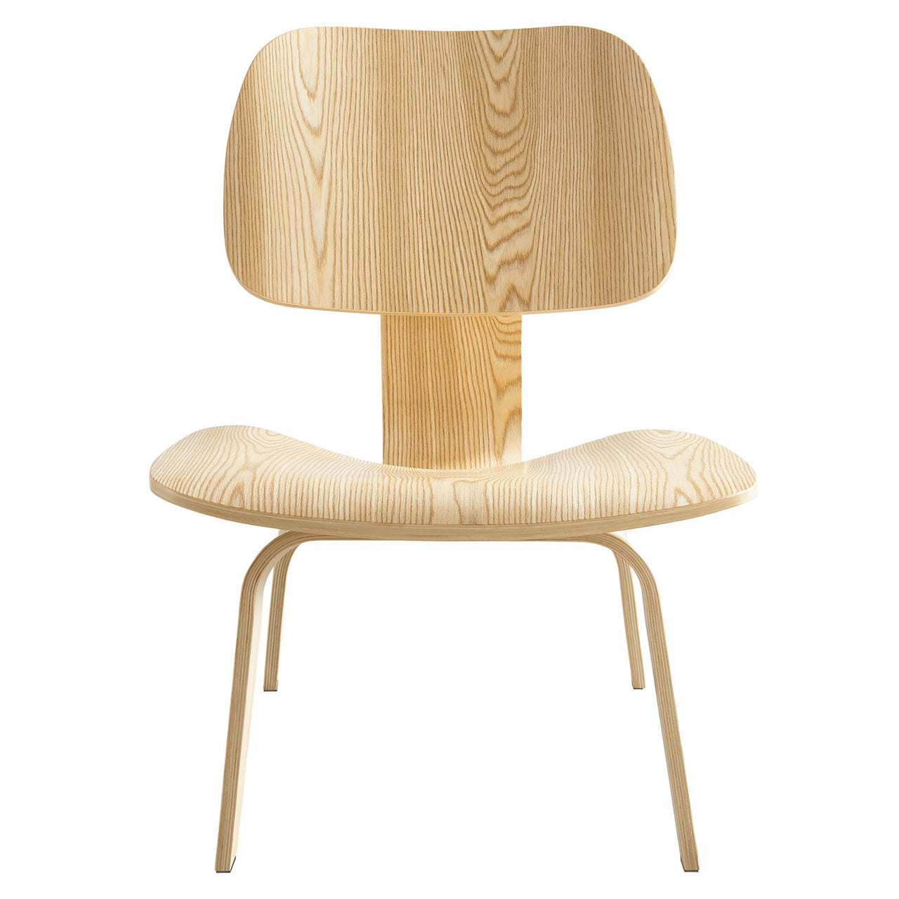 Mushroom Lounge Chair, Natural Wood