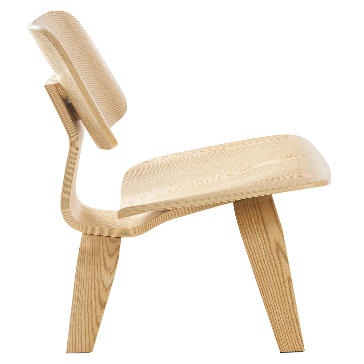 Mushroom Lounge Chair, Natural Wood