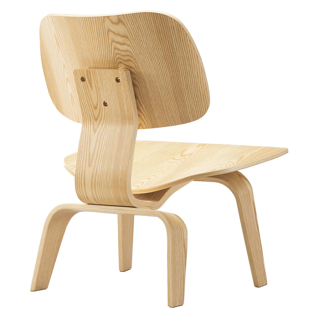 Mushroom Lounge Chair, Natural Wood