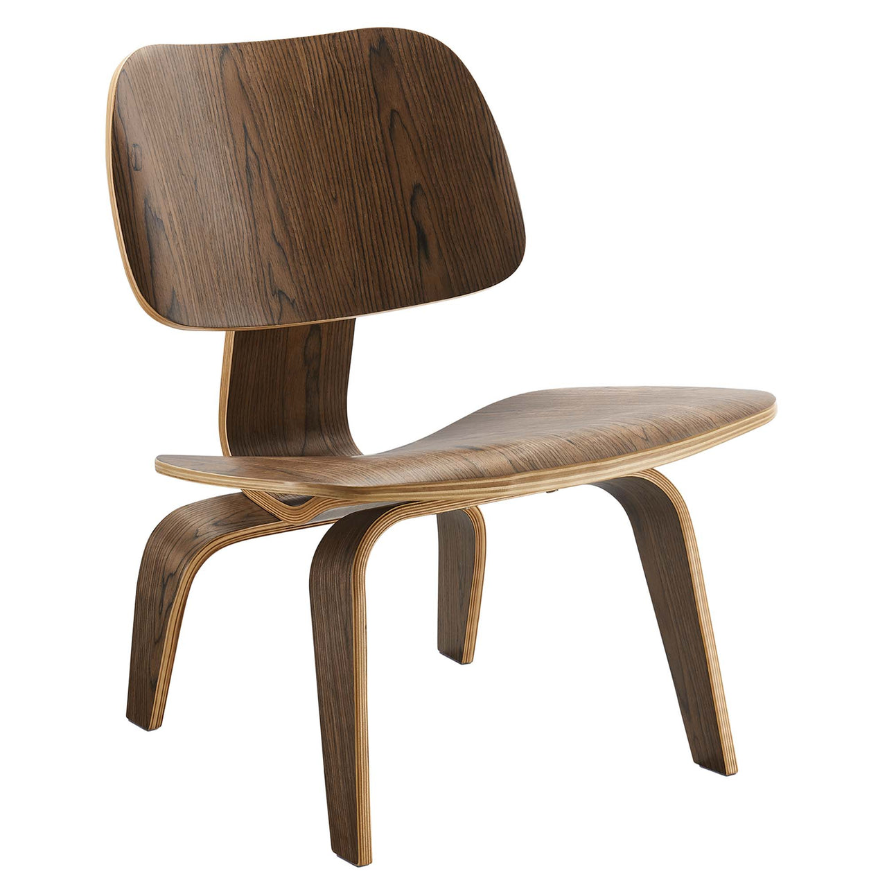 Mushroom Lounge Chair, Walnut