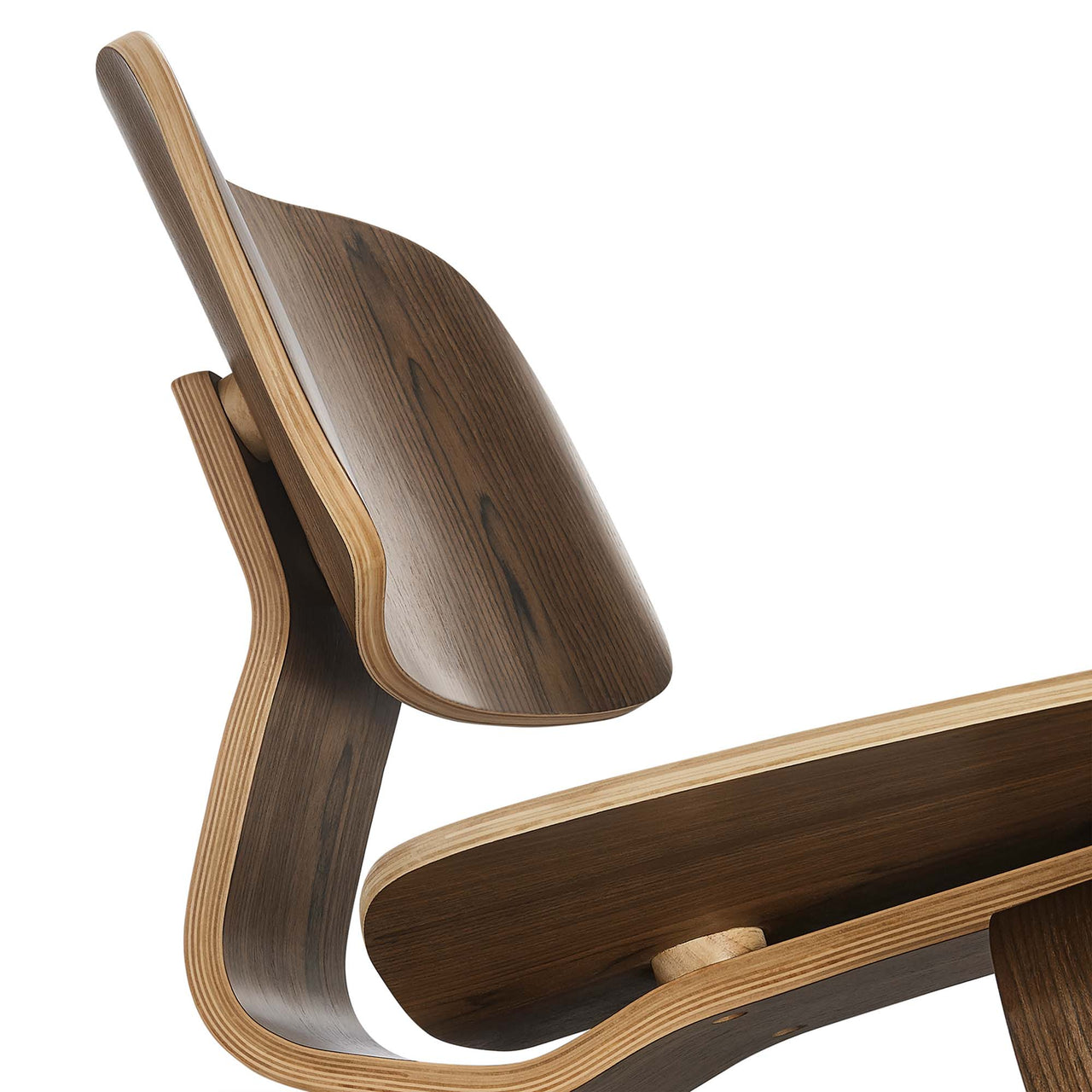 Mushroom Lounge Chair, Walnut