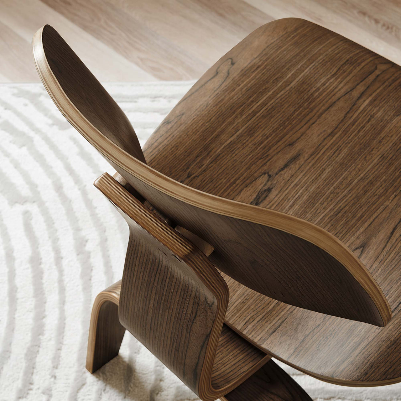 Mushroom Lounge Chair, Walnut