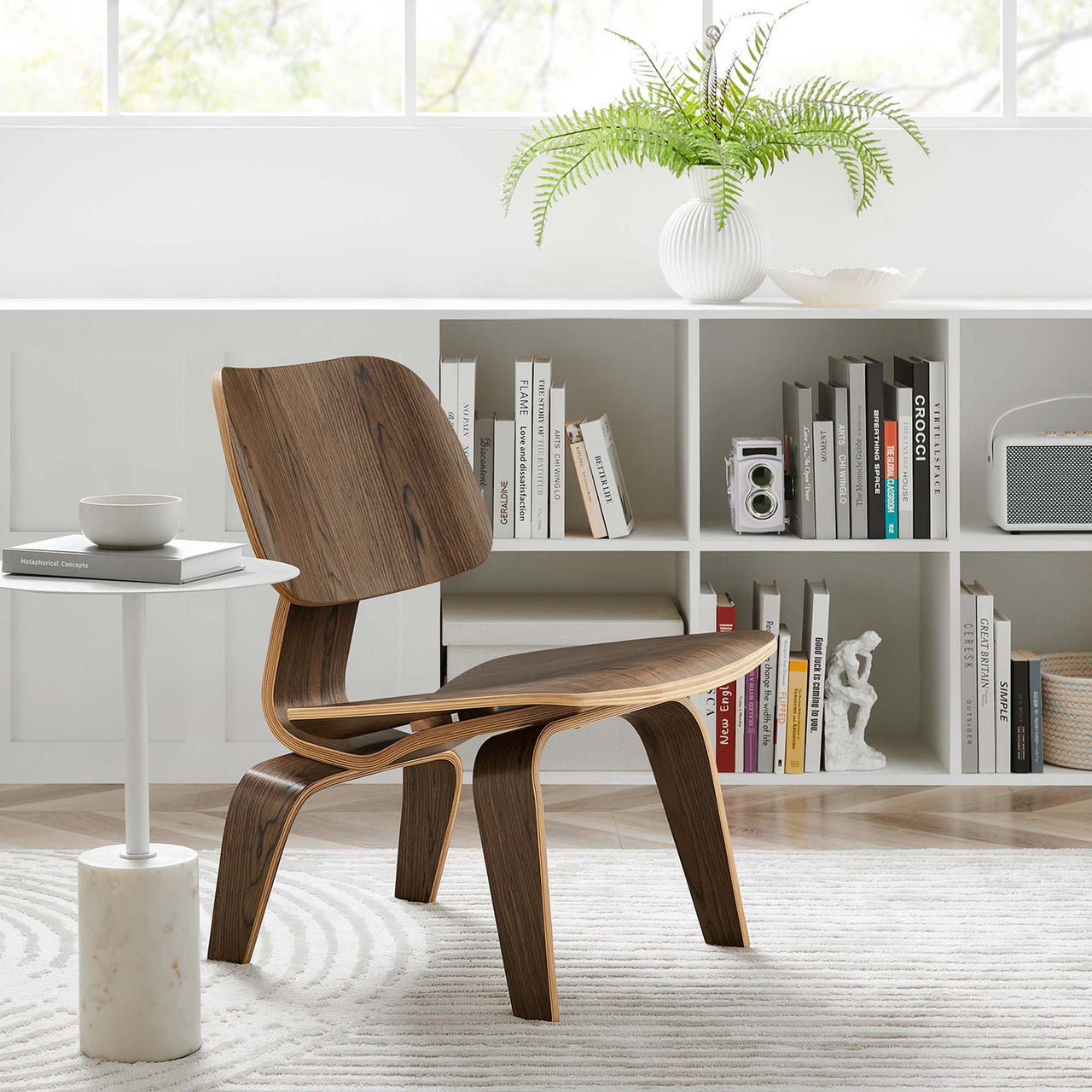 Mushroom Lounge Chair, Walnut