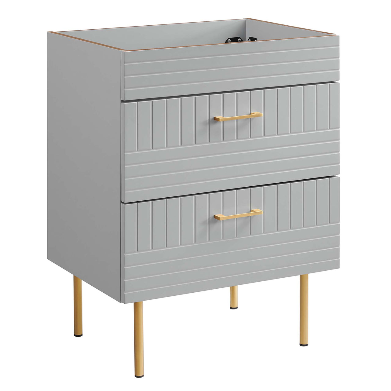 Dawnridge Vanity Base with Storage, Light Gray