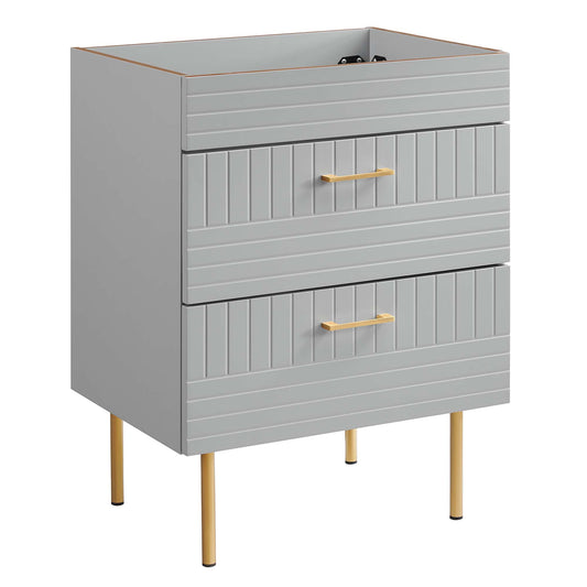 Dawnridge Vanity Base with Storage, Light Gray
