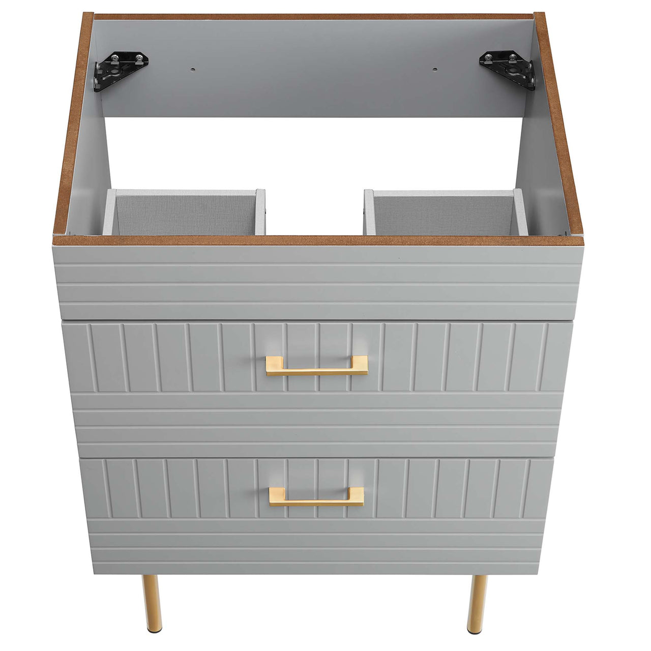 Dawnridge Vanity Base with Storage, Light Gray