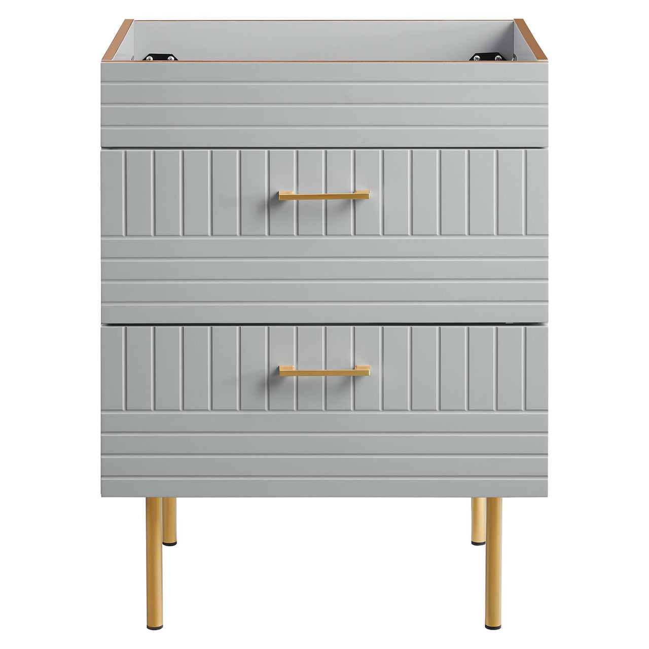 Dawnridge Vanity Base with Storage, Light Gray