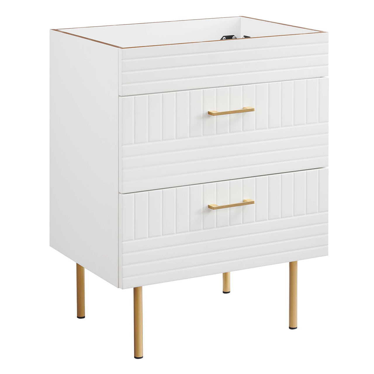 Dawnridge Vanity Base with Storage, White